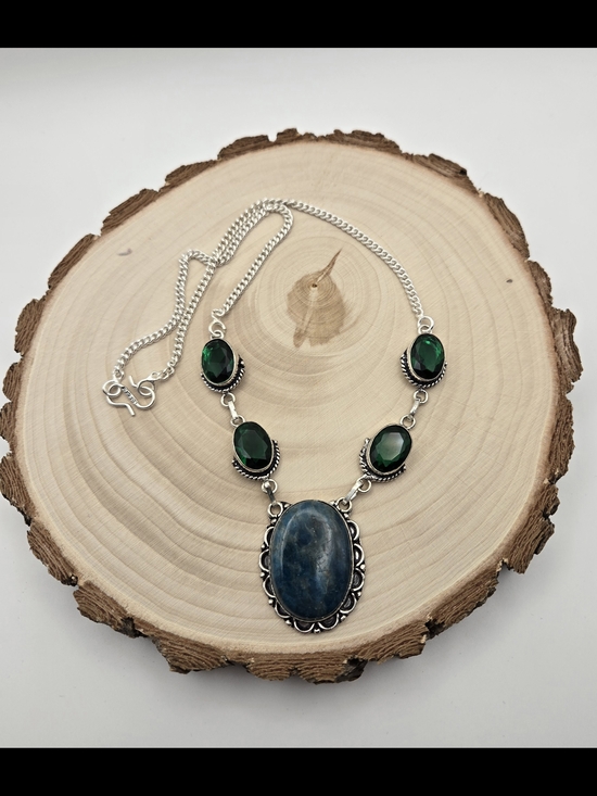 Jewelry - Handmade Apatite & Green Quartz Necklace